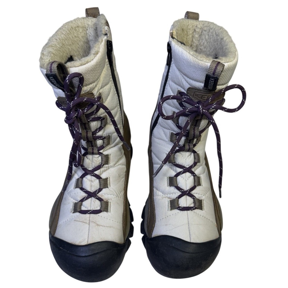 Keen Vail Winter Boot Women's 7 Beige Tan Insulated Waterproof 400 Gram In Toe - Picture 3 of 10